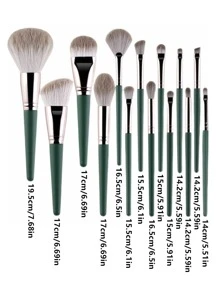 14 piezas Juego de brochas de maquillaje portátil Juego de brochas de maquillaje multifuncional Herramienta de maquillaje para principiantes Sombra de ojos Rubor Base Polvo Brocha para rubor, Juego de brochas, Juego de brochas de maquillaje, Juego de brochas de maquillaje, Juego de maquillaje completo, Juego de brochas de maquillaje, Juego de maquillaje completo, Juego de brochas, Juego de brochas de maquillaje, Juego de regalo de maquillaje, Juego - Multicolor - Ver 6