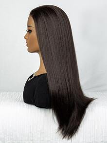 13*1蕾絲長款直筒人造假髮 - 棕色 - 查看 3