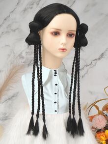 Medium Synthetic Hair Braid - Black - View 4