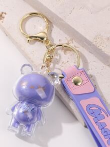 1入組女性熊墜飾可愛鑰匙圈 - 粉色 - 查看 5