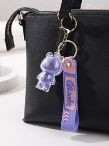 1入組女性熊墜飾可愛鑰匙圈 - 粉色 - 查看 4