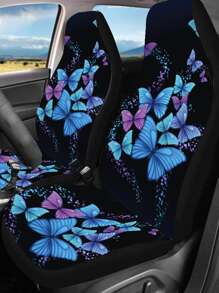 1 tấm bọc ghế ô tô in hình bướm - Nhiều màu - Xem 1