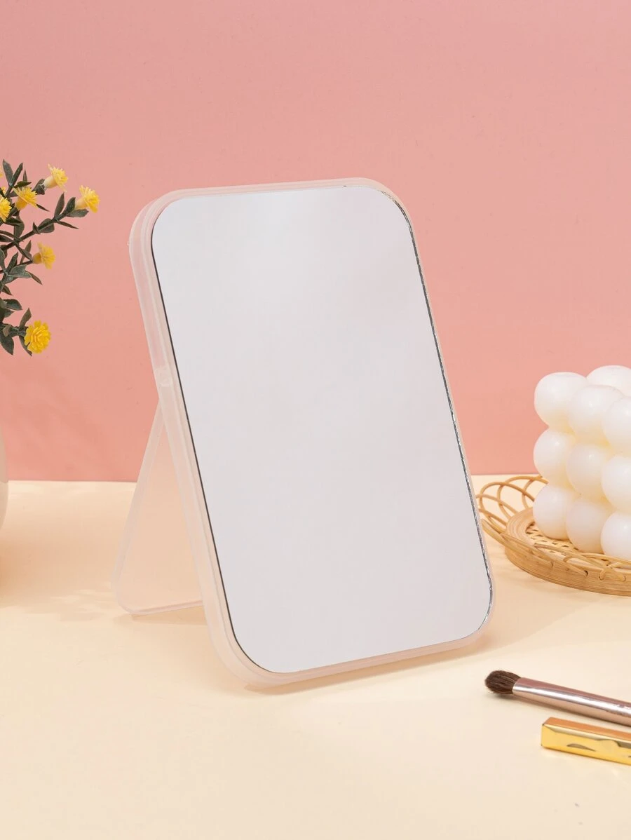 書桌鏡子1入組矩形化妝鏡浴室鏡子禮品送給女士妻子姐妹青少年女朋友