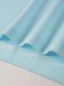 Manfinity Homme Men Contrast Trim Polo Shirt - Baby Blue - View 4