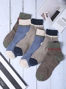 3雙撞色運動襪子 - 彩色 - 查看 5