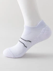 运动户外 1 双女士短粒面运动袜 - 白色 - 查看 4