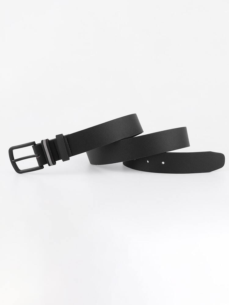 เข็มขัดหนัง PU ผู้ชาย แฟชั่น & อเนกประสงค์ พร้อม หลายอย่าง สี & จิตรกรรม หัวเข็มขัด เหมาะสม สำหรับ สวมใส่ทุกวัน 1 ชิ้น - สีดำ - ดู 5