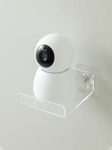 1入組免打孔掛壁式投影儀收納極簡透明掛壁式漂浮架子 - 無色 - 查看 3