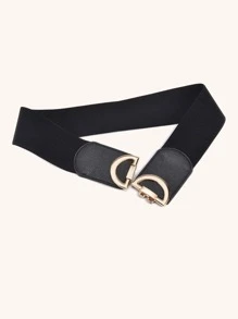 Thắt lưng khóa đối xứng - màu đen - Xem 6