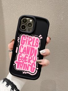 Funda para móvil con estampado de slogan - Multicolor - Ver 2