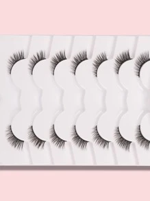 Himirell 分離式假睫毛，7對9毫米短，可愛迷你半眼睫毛 - 黑色 - 查看 5