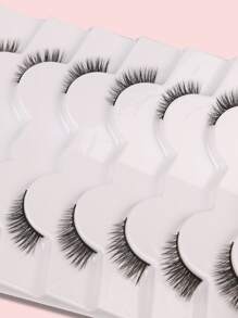 Himirell 分離式假睫毛，7對9毫米短，可愛迷你半眼睫毛 - 黑色 - 查看 8