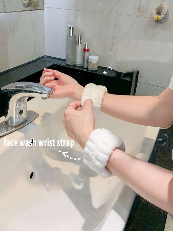 Facial Wrist Strap Towel, Absorbent Strap Wrist, Washband Face Wash Straps, Reusable Spa