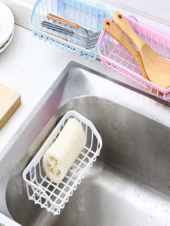 1入組塑料壁掛式廚房儲物架家用多功能廚房掛架