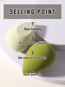 7PCS Makeup Sponge+Storage Bucket, Suitable For Cream & Powder Concealer, Loose Powder Makeup Application - Multicolor - View 5