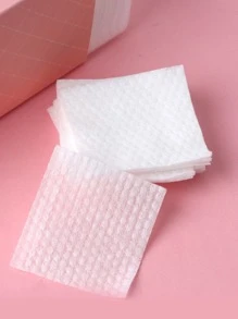 NEFOUME 600入組卸妝液，600入組濕臉壓縮化妝護膚清潔合二為一，化妝面部軟墊用於塗抹乳液卸妝眼妝和指甲油 - 白色 - 查看 3