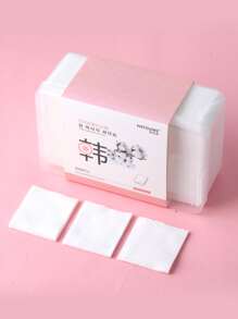 NEFOUME 600入組卸妝液，600入組濕臉壓縮化妝護膚清潔合二為一，化妝面部軟墊用於塗抹乳液卸妝眼妝和指甲油 - 白色 - 查看 4