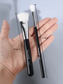 MAANGE 27pcs/30pcs Professional Makeup Brush Set, Soft Fiber Material, Portable, Includes Foundation Brush, Eyeshadow Brush, Eyebrow Brush, Travel Makeup Brush Set, Makeup Brush Set, Makeup Brush Kit, Makeup Brush Set, Complete Makeup Tools, Makeup Brush Set, Makeup Gift Set - Black - View 8