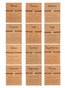 1 pieza Pulsera constelación símbolo - Multicolor - Ver 1