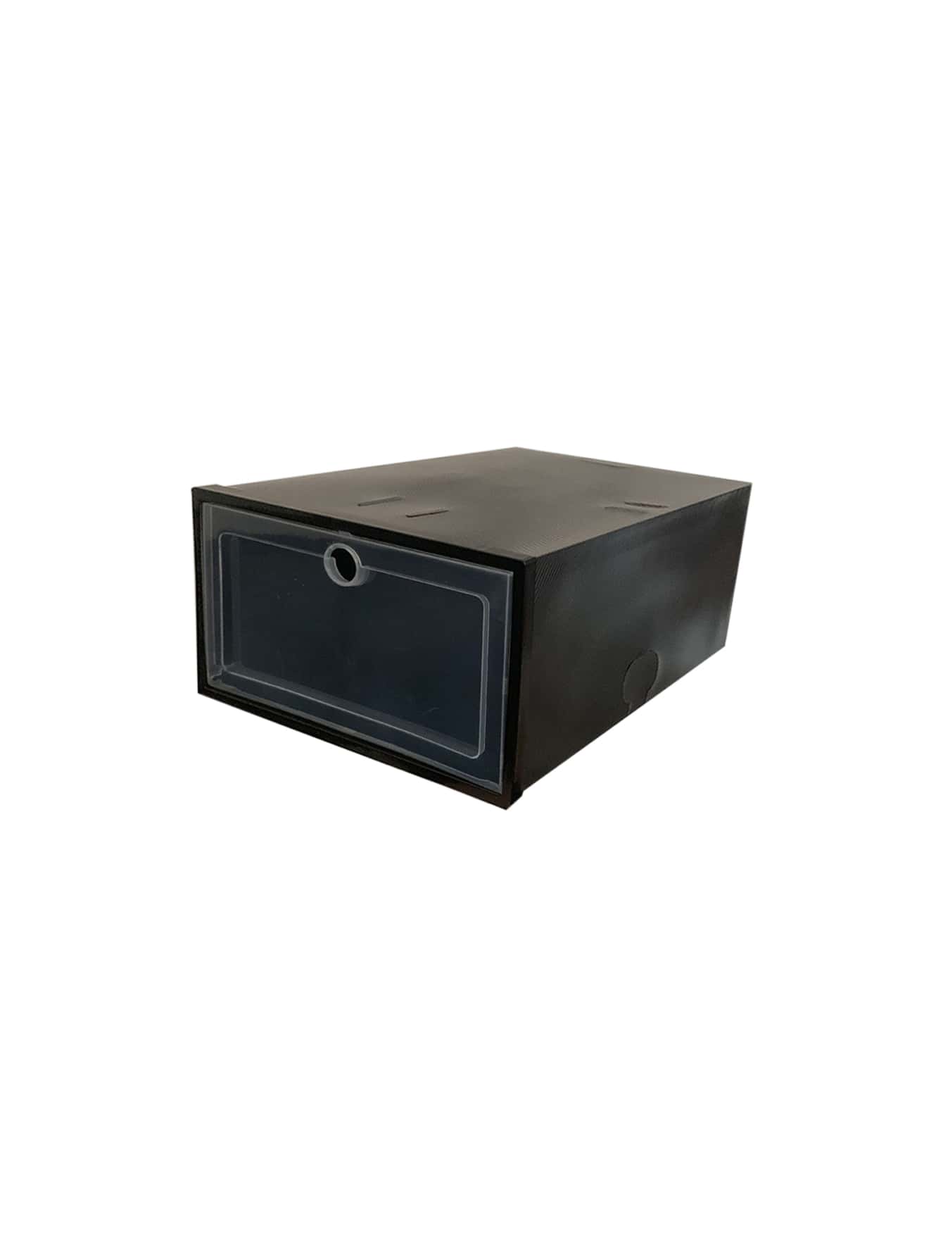 1 pieza Caja de almacenamiento de zapatos de plástico almacenamiento negro para casa - Negro - Ver 1