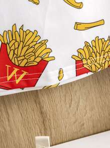 Toddler Boys French Fries Print Tee - Multicolor - View 5