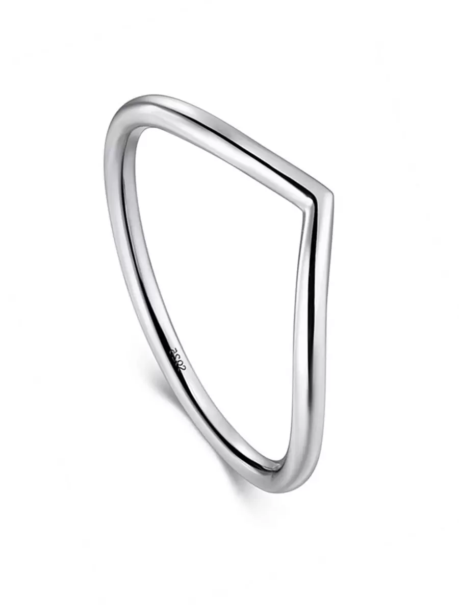 925銀韓國輕奢INS風格多層戒指，帶有心形、字母、星星和皇冠元素，多功能 - 銀色 - 查看 1