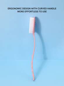 Dual-Sided Back Massage & Cleaning Brush, Multi-Functional Household - Pink - View 6