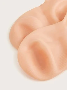 Silicone Moisturizing Relief Socks, 1pair High Elastic Absorption Pressure Socks, Reusable Aloe Socks, Overnight Spa Sock, Anti-Slip Gel Heel Socks For Women Men Dry Skin Dry Feet Rough Skin, Home Foot Care, Use With Your Favorite Lotions, And Creams - Apricot - View 5