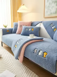 1 pezzo Cuscino per divano spesso e caldo, copridivano moderno e minimalista in stile invernale, resistente agli animali domestici e antiscivolo, proteggi divano universale antigraffio per quattro stagioni, adatto per divani a L e divani a 1/2/3/4 posti (venduti separatamente)