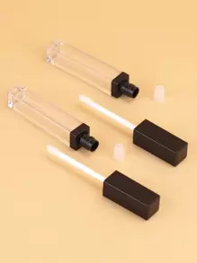 2 Miếng 4.2ML Trong suốt Son bóng Ống Chải bao bì Thùng đựng hàng Mỹ phẩm Công cụ Với Chống rò rỉ Bên trong Che phủ - Nhiều màu - Xem 3