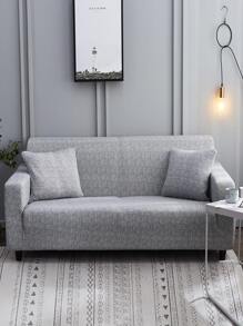 1入組素色灰色彈力沙發坐墊套現代滌綸彈力沙發坐墊套適合家用 - 淺灰色 - 查看 1