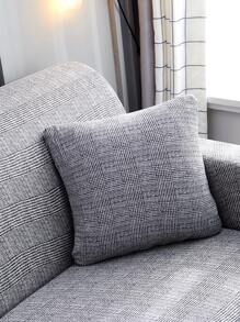 1入組素色灰色彈力沙發坐墊套現代滌綸彈力沙發坐墊套適合家用 - 淺灰色 - 查看 6