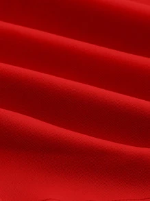 SHEIN MOD Top crop de cuello asimétrico fruncido