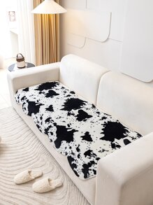 1 Polyester Sofa Khăn, Đồ Họa Hiện Đại Sò Viền Chống Trơn Trượt Ghế Sofa Chăn Cho Tất Cả Các Mùa - màu đen - Xem 5