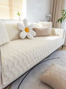 1入組米色沙發巾現代滌綸沙發套家用毯子 - 米色 - 查看 4