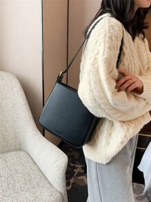 Túi vai Có thể điều chỉnh được Thanh lịch - màu đen - Xem 2