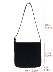 Túi vai Có thể điều chỉnh được Thanh lịch - màu đen - Xem 3