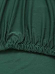 1入組滌綸餐椅套深綠色彈力餐廳椅套 - 墨綠色 - 查看 2