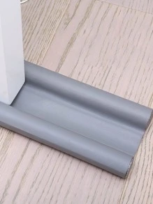 1pc Waterproof Door Sealing Sticker, Modern Plastic Tile Decoration Seam Tape For Door - Grey - View 1