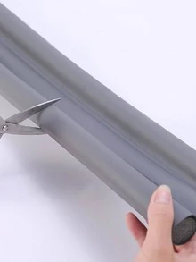 1pc Waterproof Door Sealing Sticker, Modern Plastic Tile Decoration Seam Tape For Door - Grey - View 3