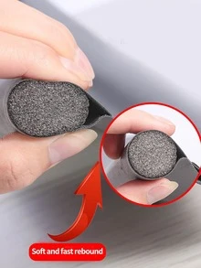 1pc Waterproof Door Sealing Sticker, Modern Plastic Tile Decoration Seam Tape For Door - Grey - View 5