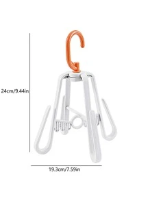 1pc PP Drying Rack, Modern Two Tone Foldable Shoes Drying Hanger For Household - White - View 2