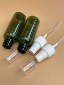 Botella pulverizadora dispensadora de líquidos, 2 piezas, 50ml, estilo Pastoral de plástico verde, botella pulverizadora de agua divertida bohemia - Verde militar - Ver 4