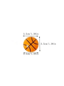 1 pieza Sacapuntas con diseño de baloncesto - Naranja - Ver 3