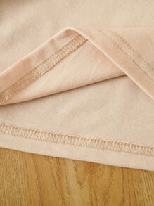 SHEIN Essnce Camiseta con estampado floral con mariposa - Albaricoque - Ver 4