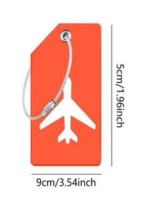 1入組時尚矽膠行李標籤新款PVC行李標籤行李姓名標籤