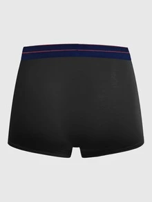 Hombres 3 piezas Calzoncillos boxer con slogan cinta cintura - Multicolor - Ver 2