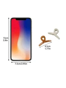 7 piezas Garra de pelo unicolor - Multicolor - Ver 3