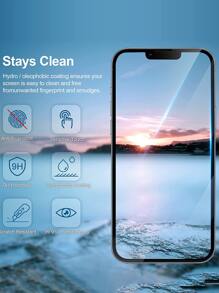 3 tấm phim bảo vệ màn hình chống rơi HD tương thích với iPhone - Trong sáng - Xem 6