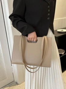 Túi Xách tay Nữ - Màu Khaki - Xem 5